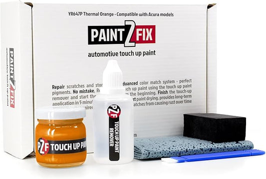 YR647P Thermal Orange | Wulfente Orange Touch-Up Paint Kit for Scratches and Chips - Compatible with Acura Models