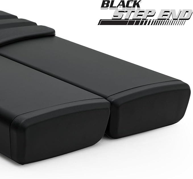 M-Auto 6" Running Boards Side Step Bars Compatible with 2019-2025 Chevy Silverado GMC Sierra 1500 2500HD 3500HD Regular Cab, Aluminum Side Step Nerf Bars, Powdercoated Black