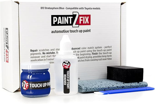 D13 Stratosphere Blue | Portimao Blue Touch-Up Paint Kit for Scratches and Chips - Compatible with Toyota Models