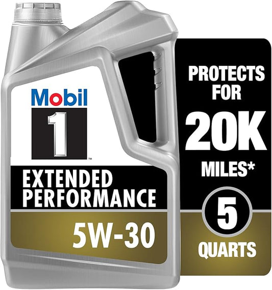 Mobil 1 Extended Performance Full Synthetic Motor Oil 5W-30, 5 Quart