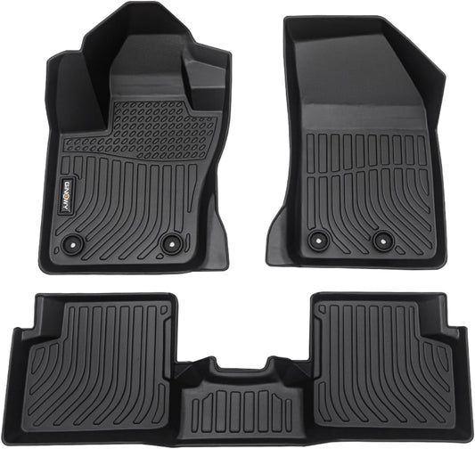 GINOWY- Floor Mats for Jeep Renegade 2015-2024 2025, TPE All Weather Car Floor Mats Renegade Car Accessories Mats Heavy Duty Floor Liners Black