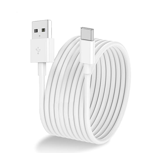 10FT USB A to USB C Charger Cable Fit for iPad Pro 13/11 inch (M4), iPad Pro 12.9/11, IPad Air (M2/M3), iPad mini 7/6, ipad 10th/11th Gen, iPhone 17 16 15 Charger Cable Replacement (White)