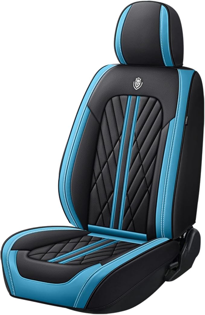 Universal Fit Waterproof Breathable Nappa Leather Automotive Vehicle Car Seat Covers Set Cushion Protector for Sedan SUV