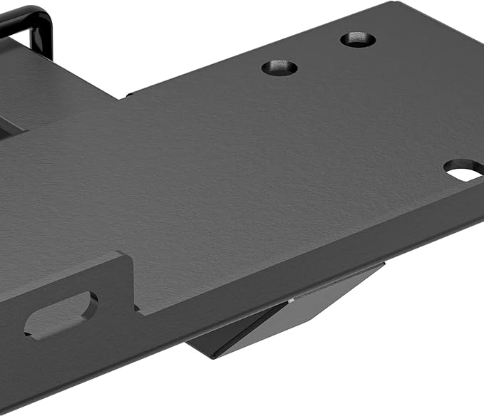 Trailer Hitch Winch Mount with 2" Receiver, Universal Heavy-Duty Winch Plate Bracket for ATV/UTV/SUV/Truck/Pickup, 17000 lbs Towing Capacity, Mounting Cradle, Black