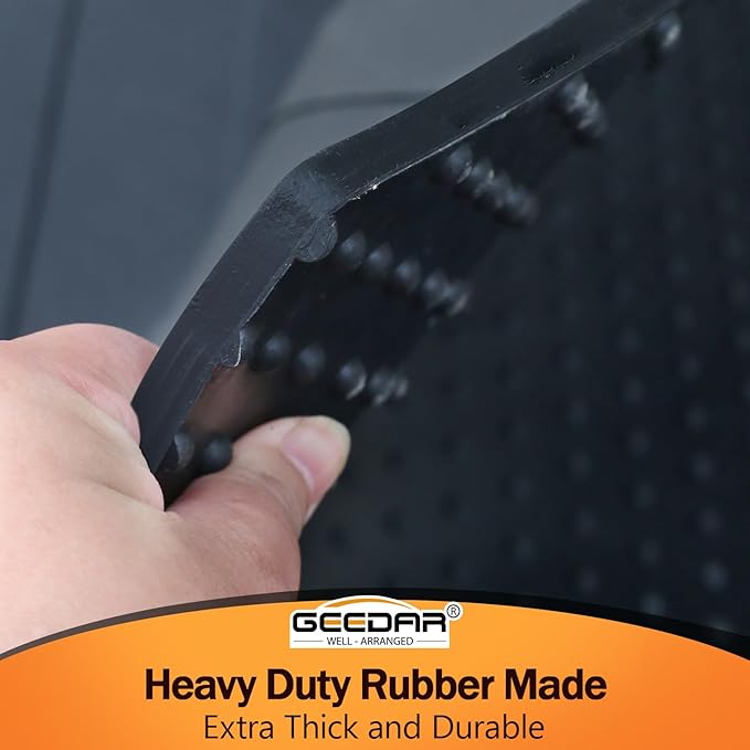 GEEDAR Heavy Duty Rubber Bed Mat for Toyota Tundra 5.5 ft Bed Liner, 2022 2023 2024 2025 Tundra Bed Mat, All Weather 5.5 ft Bed Mat for Toyouta Tundra Accessories, Black
