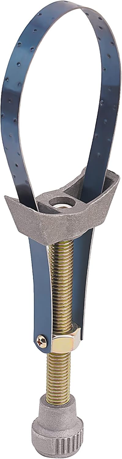 Road Passion 1PC Car Auto Motorcycle Oil Filter Tool Strap Wrench Diameter Adjustable 60mm To 120mm Universal Removal Tools Suction Tweezers Replacement Tips Strap Wrench