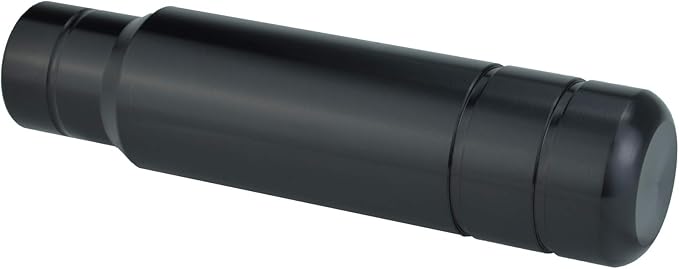 Abfer Metal Heavy Shift Knob, 5" Aluminum Alloy Weighted Gear Lever Stick Shifter Handle Fit Most Manual Vehicle (Black)