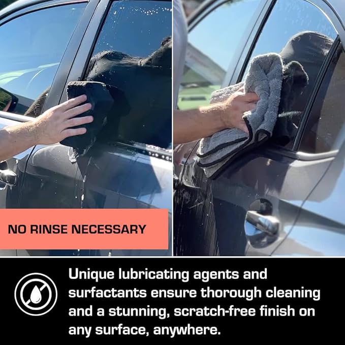 Ethos Hybrid Ceramic Rinseless Car Wash - Spot Free Rinse for Cars Waterless Wash - No Rinse Wash - Spot Free Car Wash (16oz)