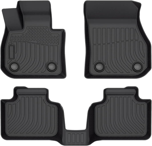 Cartist Floor Mats Compatible with BMW X1 2023 2024 2025 BMW x1 Accessories All Weather Floor Mats 1st & 2nd Row Carpet Protection 3D TPE Odorless