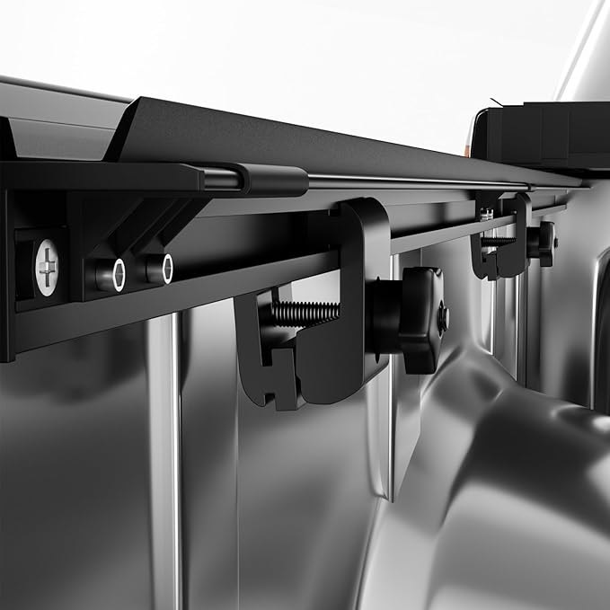 Hard Low Profile Quad-Fold Aluminum Truck Bed Tonneau Cover Compatible with 2016-2023 Toyota Tacoma 5ft Bed (60")