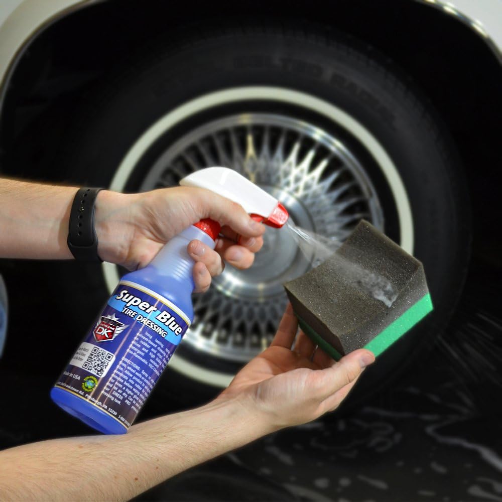 Detail King Super Blue - Tire Dressing & Tire Shine Spray - Contains Silicone for Added Protection - 1 Gallon