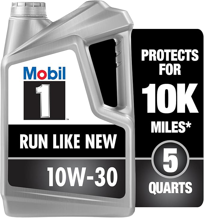 Mobil 1 Advanced Full Synthetic Motor Oil 10W-30, 5 Quart
