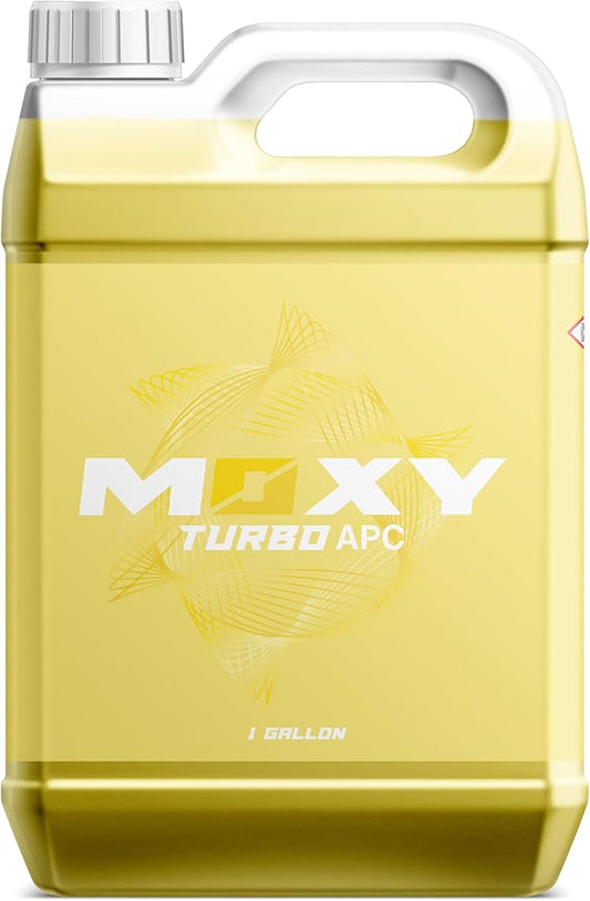 Moxy Turbo APC Concentrate - (1 Gallon) - All Purpose Car Cleaner - Cleaning Spray for Car Detailing - Wheel Cleaning Kit Safe for Cars, SUVs, Motorcycles, RVs, and Trucks