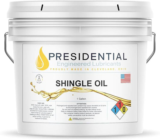 Presidential Shingle Oil - Indoor & Outdoor Oil for Protection of Wood Surfaces - Reduces Weathering - Low Odor - Enhances Natural Appearance - Made in USA (1 Gallon)