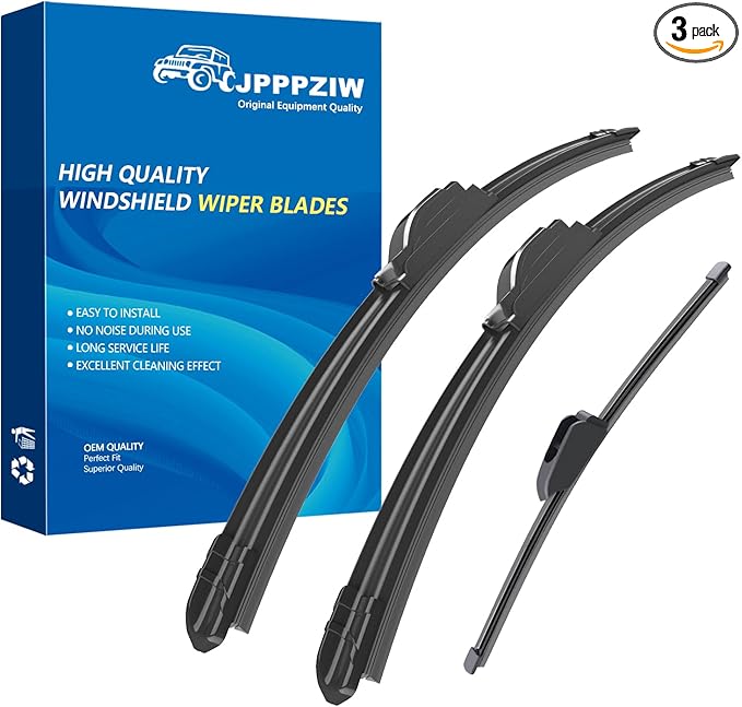 CJPPPZIW® Windshield Wipers-24"+20"+10" Replacement for 2020 2021 2022 2023 Kia Soul Premium All-Season Front and Rear Wiper Blades,Original Factory Quality(Pack of 3)