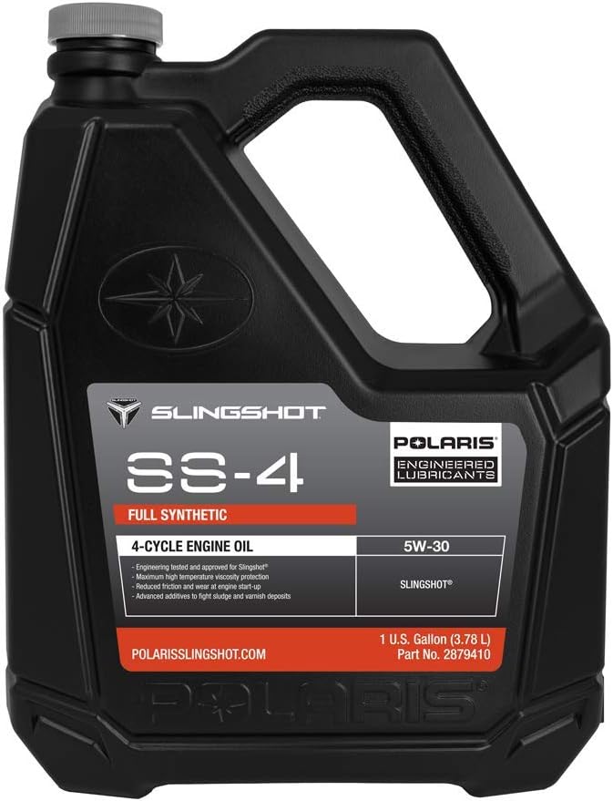 Polaris Slingshot SS-4 Full Synthetic Oil 5W-30 for All Models, High Temperature Viscosity Protection, Enhanced Engine Performance, Reduced Friction and Wear, 1 Gallon, Qty 1-2879410
