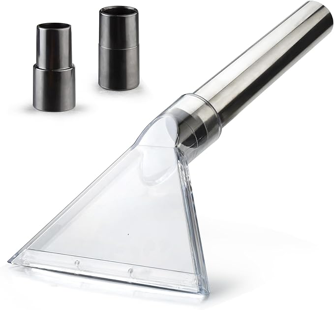 Universal Clear Vacuum Extraction Accessory Compatible with All Shop Vac Extractor with 1-7/8", 1-1/4" Adapters Wet Dry Vacuum Cleaner Attachments for Upholstery Carpet Cleaning Car Detailing