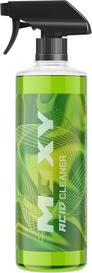 Moxy Acid Wheel and Tire Cleaner (16oz) - Professional Car Wash Wheel Cleaner - Cleaning Spray for Car Detailing - Wheel Cleaning Kit Safe for Cars, SUVs, Motorcycles, RVs, and Trucks