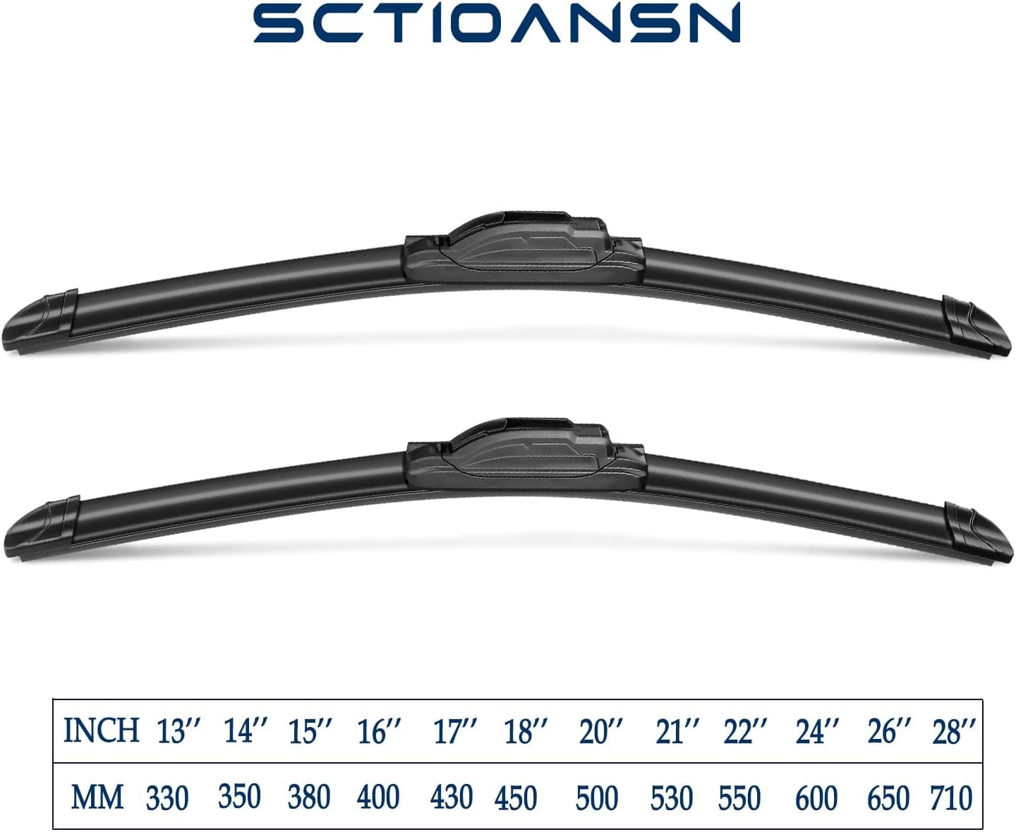 3 Wipers Set for Chrysler Town & Country 2008-2016, Dodge Grand Caravan 2008-2019, Windshield Wiper Blades Original Equipment Replacement Front and Rear- 26"/20"/16T" (Pack of 3) J- HOOK