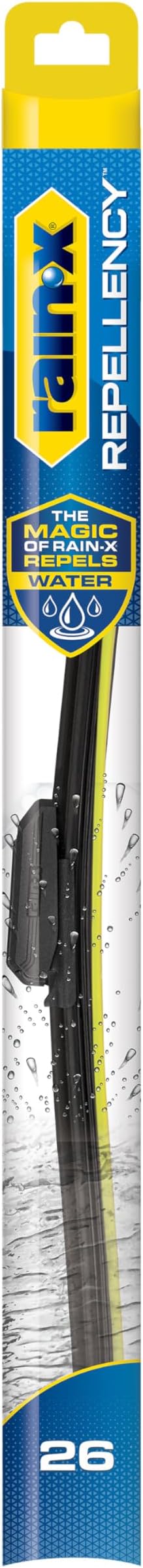 Rain-X 810326 Repellency Water Repellent Wiper Blades, 26" Windshield Wiper,New & Improved Version of Latitude Wiper Blades w/Water Repellency Formula [Amazon Exclusive]