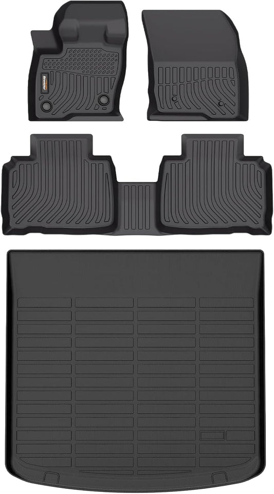 Binmotor-Floor Mats & Cargo Liner for Lincoln Nautilus 2019-2023/ Lincoln MKX 2016-2018, All Weather Car Mats for Nautilus Rubber Liners Accessories
