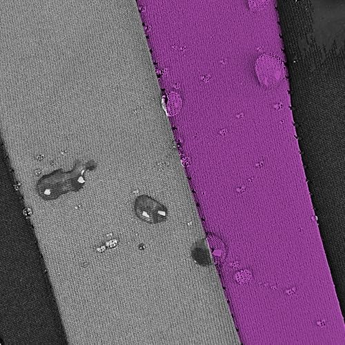 CAR PASS AquaShield Neoprene Waterproof Car Seat Covers Front Seats Only, High Back Bucket Seat Cover,Airbag Compatible,Seat Covers for Women Girl, Universal Fit for Auto Truck Van SUV (Black Purple)