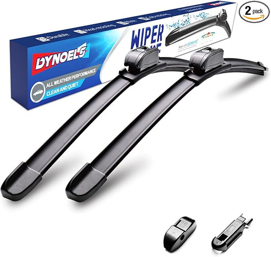 Windshield Wipers, 24'' + 22'' Wiper Blades for Toyota Land Cruiser 2007-2021, Volvo XC70 2003-2007, XC90 2003-2014 All-season Automotive Replacement Windshield Wiper Blades (Set of 2)