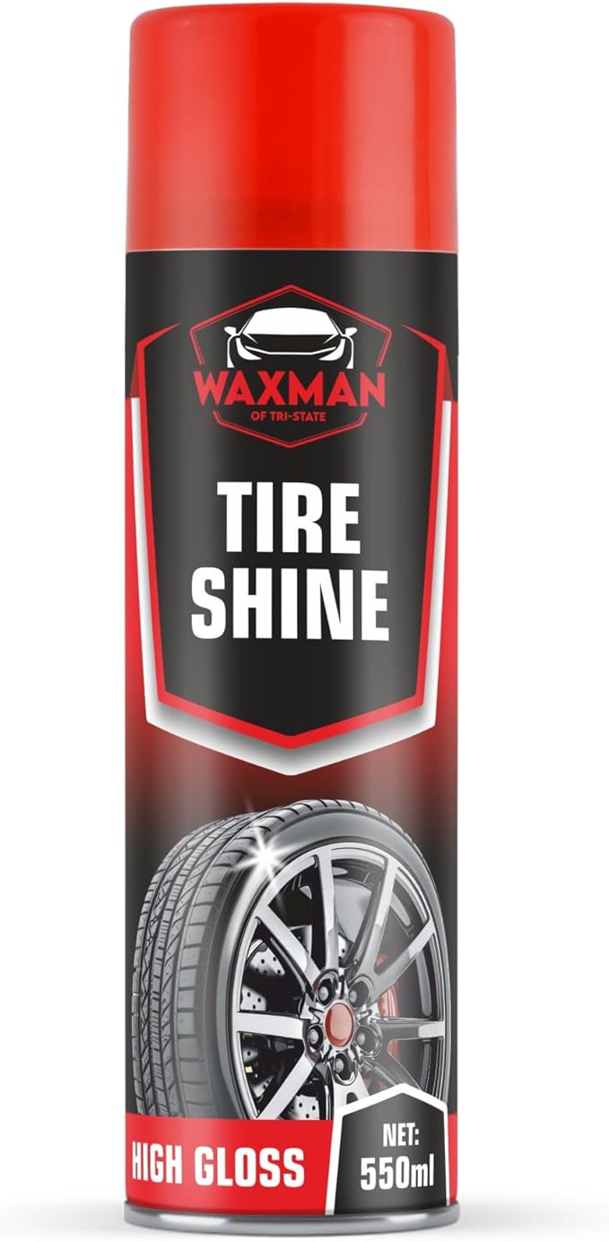 Tire Shine Spray – Long-Lasting, Hydrophobic, Non-Greasy Tire Dressing – Deep Wet Look – Safe for Cars, Trucks, Motorcycles, RVs – 18.6 fl oz