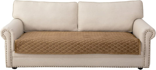 Eismodra Couch Cover,Sectional Couch Covers,Sofa Covers for 3 Cushion Couch,Anti-Slip Sofa Slipcovers for Dogs Cats Kids Loveseat Recliner L Shaped Armrest Backrest,Coffee 43''x82''(Only 1 Piece)