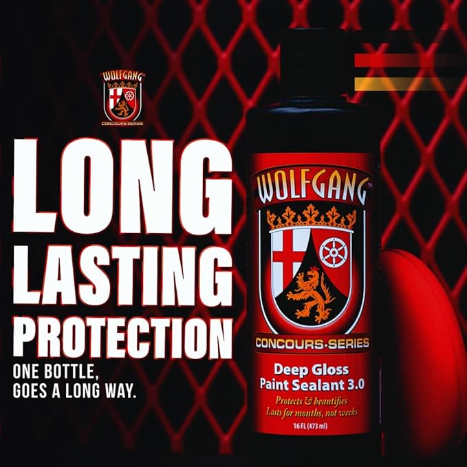 Wolfgang Deep Gloss Paint Sealant | High-Gloss Finish & Durable Protection | Hydrophobic Formula Repels Water & Contaminants | Easy Application for Long-Lasting Shine | WG-5500-FBA | 16 fl. oz.