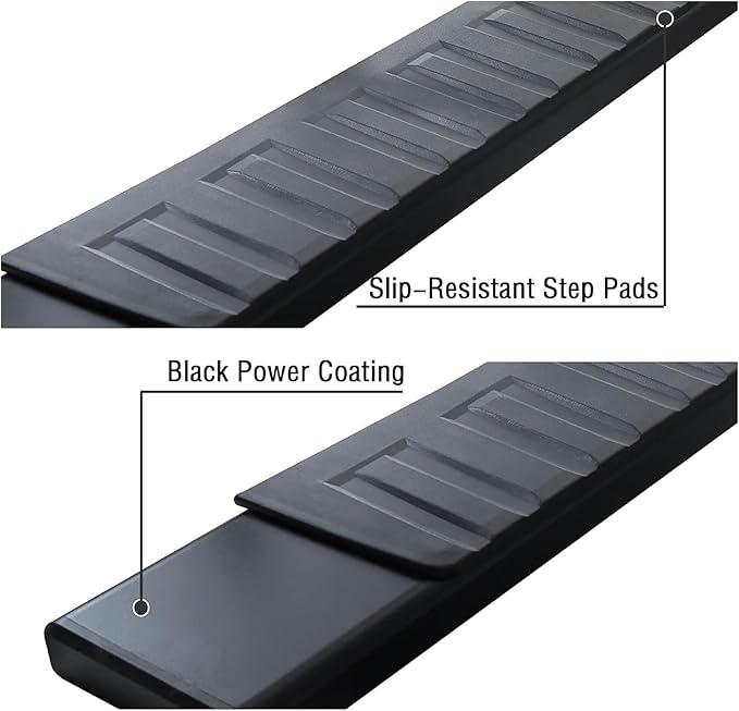 COMNOVA 6 Inch Running Boards for 2009-2018 Dodge Ram 1500 Crew Cab(Incl. 2019+ Classic Model), 10-26 Ram 2500 3500, Running Boards & Steps, Heavy Duty Carbon Steel Side Steps Nerf Bars.