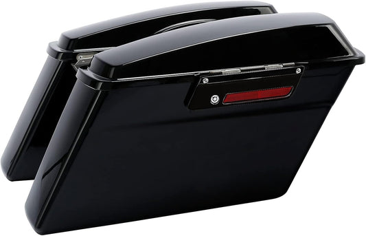 Green-L Hard Saddlebags with Black Latches Fit for Harley Electra Street Road Glide King 1994-2013 Touring Models