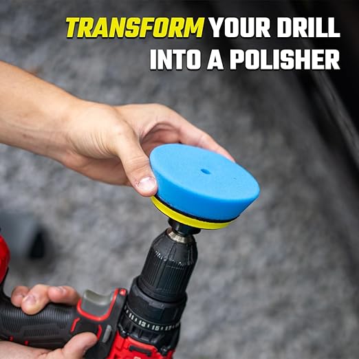 ExoForma Car Scratch Remover Kit for Scratches & Swirls - Paint Correction System with Drill Attachment, Polishing Pad & Microfiber Towel - Restores Color, Gloss, and Shine - for All Paint Finishes