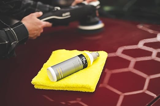 Koch-Chemie - Fine Cut Polishing Compound - Silicone-Oil-Free; Designed for All Paint Types; for Removing Medium to Heavy Defects, Scratches, and Sanding Marks Up to 2500 Grade (1 Liter)