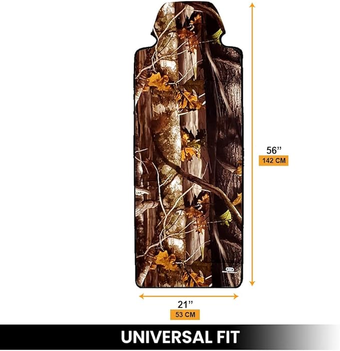 Gorla Gear Camo Premium Universal Fit Waterproof Stain Resistant Car Seat Cover Neoprene Non-Slip Bucket Seat Hunting Dog & Sweat Proof Protector Save Your Leather Cloth Seats Auto Van Truck SUV Sedan
