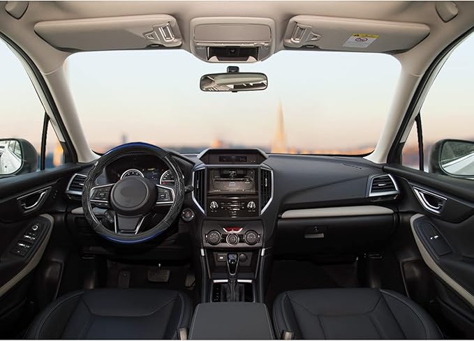 GIANT PANDA Steering Wheel Cover for Subaru Forester, Car Steering Wheel Cover for Subaru Outback and Crosstrek - Blue