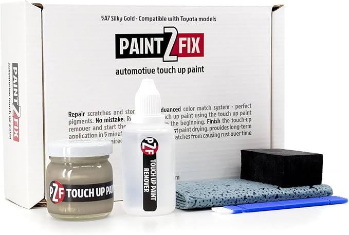 5A7 Silky Gold | Aztec Gold Touch-Up Paint Kit for Scratches and Chips - Compatible with Toyota Models