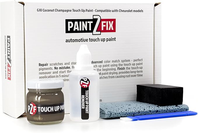 GJU Coconut Champagne Touch-Up Paint Kit for Scratches and Chips - Compatible with Chevrolet Models