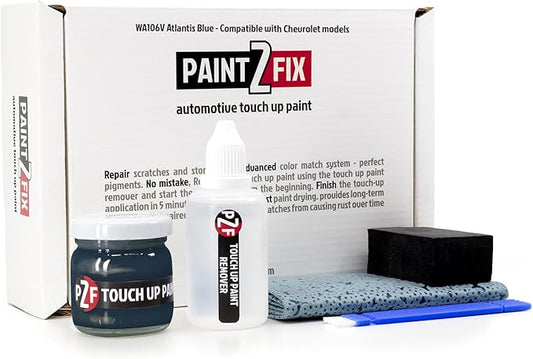 WA106V Atlantis Blue Touch-Up Paint Kit for Scratches and Chips - Compatible with Chevrolet Models