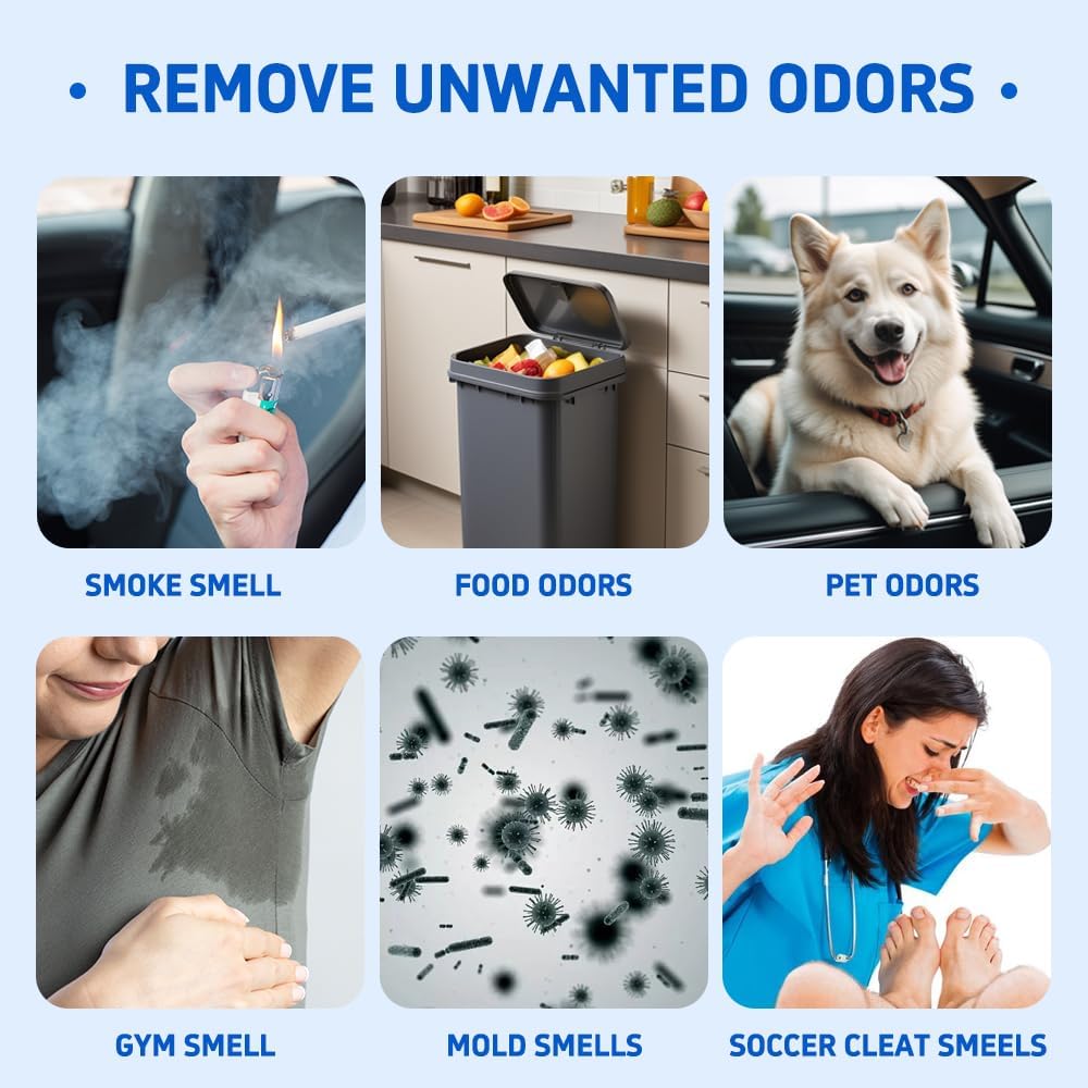 Glodway Whole Car Air Refresher,Odor Eliminator Remover Spray For Car,Green Tea Strong Freshener With Odour Eliminator Technology,Long-Lasting Scent,6 Ounce(Pack of 1)