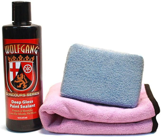 Wolfgang Deep Gloss Paint Sealant | High-Gloss Protection for Paint | Long-Lasting Durability & Water Beading | Ideal for Cars, Trucks, & Motorcycles | WG-Combo | 16 oz