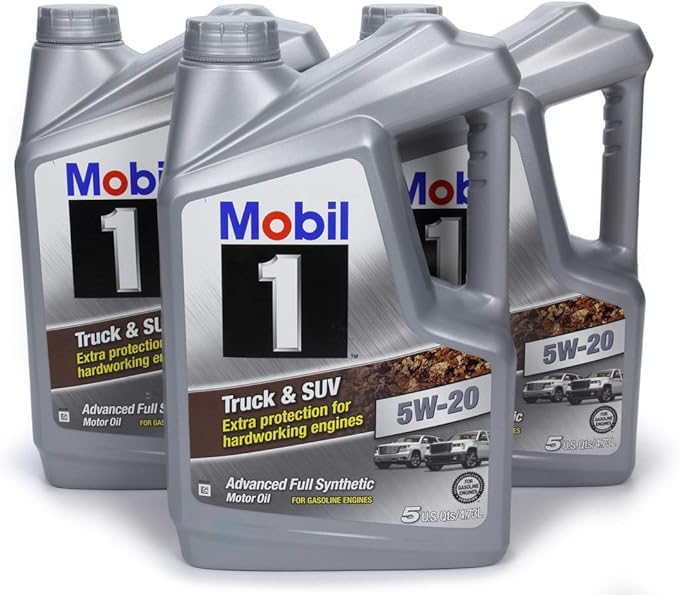 Mobil 1 Truck & SUV Full Synthetic Motor Oil 5W-20, 5 Quart