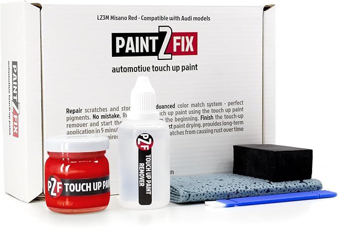 LZ3M Misano Red | Misanorot Touch-Up Paint Kit for Scratches and Chips - Compatible with Audi Models