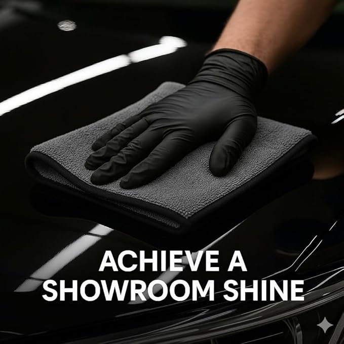 PAKS - 3 Pack Reusable Microfiber Towels - 16x24 Micro Fiber Towels Car Detailing - Plush Auto Cleaning Cloths - Dual-Sided Car Microfiber Towel - Lint & Streak-Free Wash Cloths - Cleaning Supplies