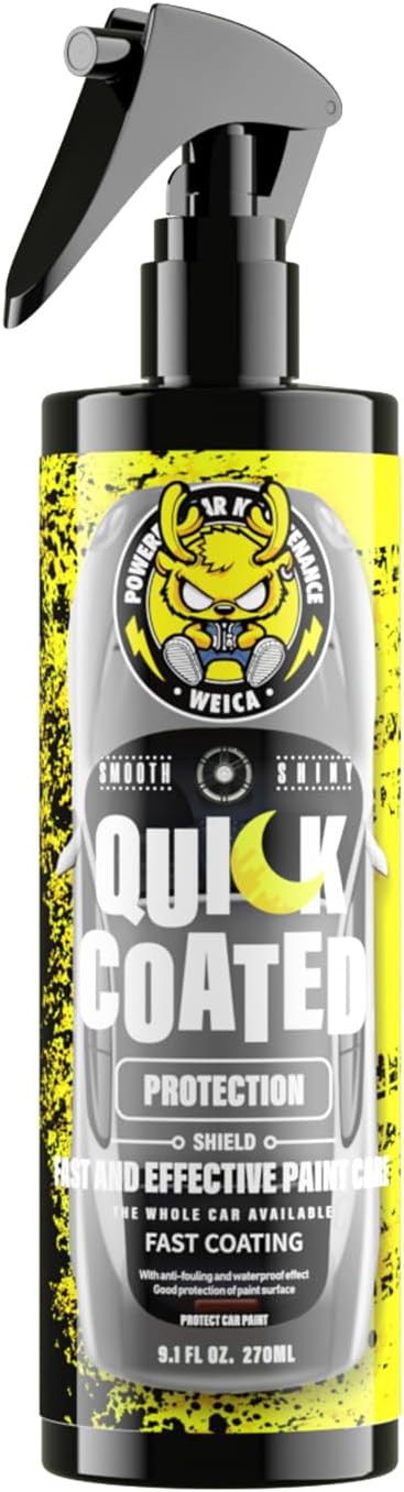 Ceramic Spray Coating for Cars, RV, Motorcycle, Boat - Hydrophobic Sealant & Wax - Quick Detailer for Extreme Gloss on Paint, Wheels, Trim - Safe on Chrome, Plastic, Vinyl - 9.1 fl oz