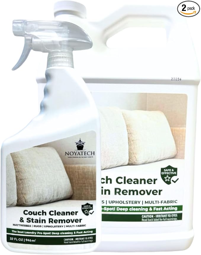 Couch Cleaner and Stain Remover Spray – Professional Strength, Multi-Surface Fabric and Upholstery Cleaner – Pet-Safe, Non-Toxic, Quick-Drying for Couches, Sofas & Car Interiors