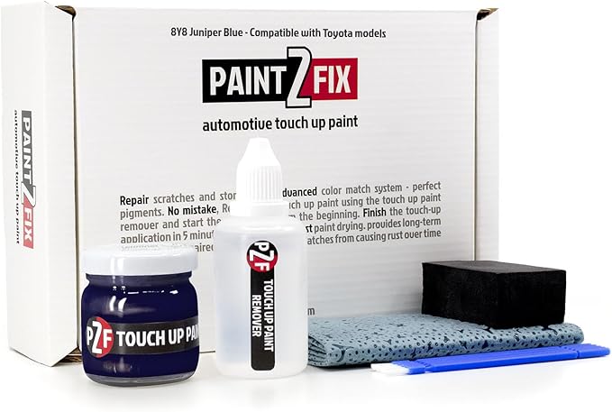 8Y8 Juniper Blue Touch-Up Paint Kit for Scratches and Chips - Compatible with Toyota Models