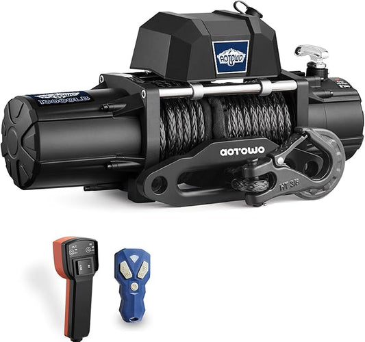 13000 lb Electric Winch 12V Winch Waterproof Synthetic Rope Fit SUV Truck Jeep Wrangle