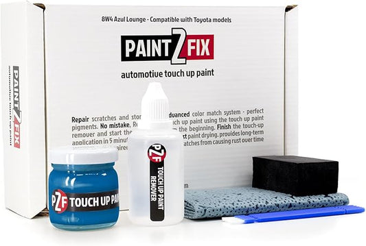8W4 Azul Lounge | Blue Touch-Up Paint Kit for Scratches and Chips - Compatible with Toyota Models