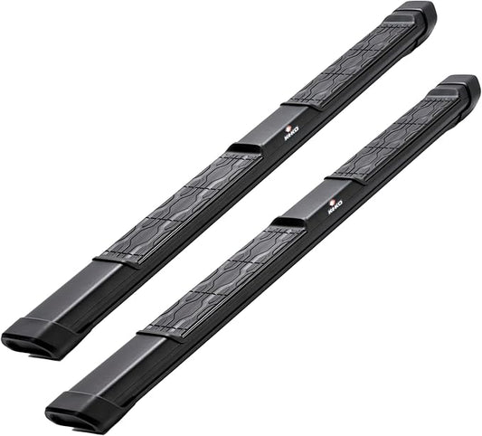 KEKO Running Board Compatible with Silverado & Sierra - Crew Cab 2019-2025 - Truck Side Steps, Nerf Bars - Anti-Slip Stepping Plates, Easy Install, Truck Accessories - 6005 T6 Aluminum & Alloy Steel